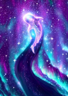 Cosmic Whale Shark Aurora