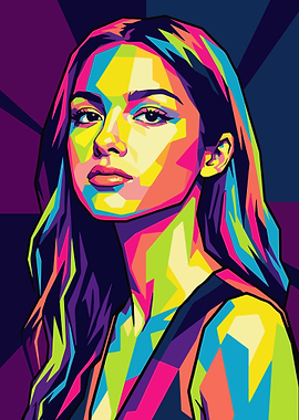 Colorful Pop Art Portrait