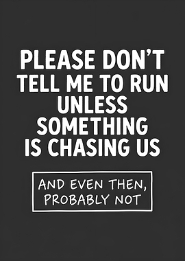 Funny quote about running