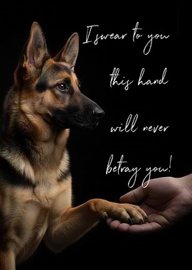 German Shepherd Paw Promise