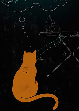 Cat contemplating ironing board and iron