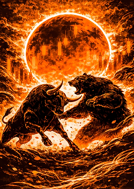 Bull vs Bear Stock Market Battle