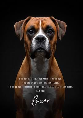 I Am Your Boxer Dog Quote