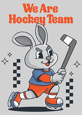 Hockey Bunny Cartoon