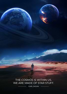 Astronaut on an alien planet