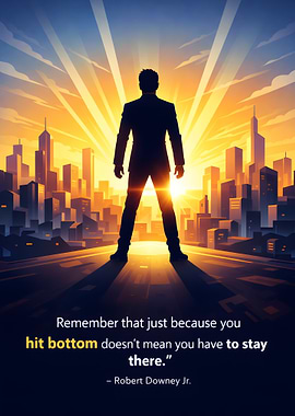 Man Standing Against Cityscape Sunrise