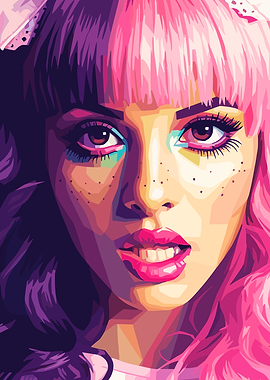 Melanie Martinez Pop Art Portrait