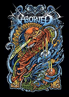 Dark Fantasy Creature with Ornate Details