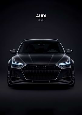 Car RS 6 Dark Minimalist