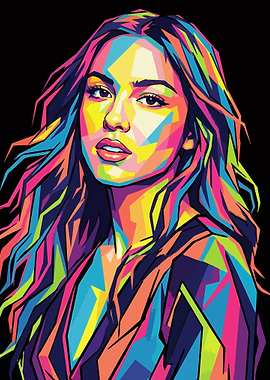 Colorful Pop Art Portrait