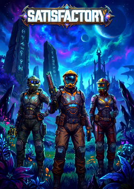 Satisfactory Game Cover Art