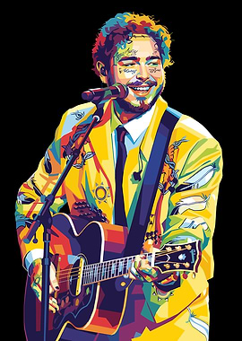 Post Malone Playing Guitar