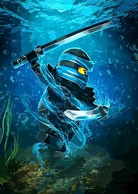 Ninjago Kai Underwater Water Attack