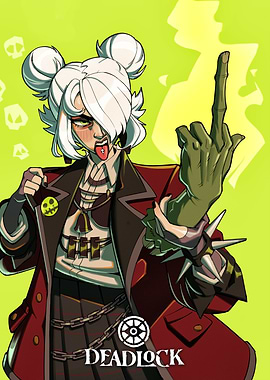 Deadlock grave with Middle Finger