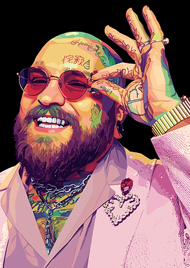 Teddy Swims Pop Art Portrait