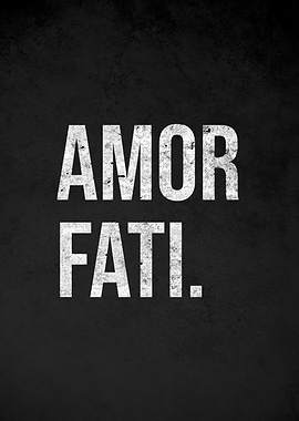 Amor Fati Text Art