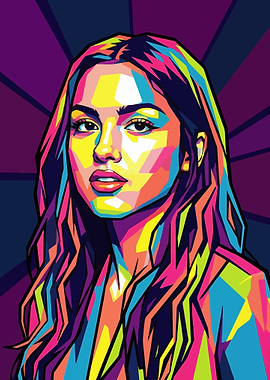 Colorful Pop Art Portrait