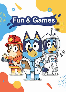 Bluey characters in costumes