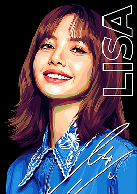 Lisa Pop Art Portrait