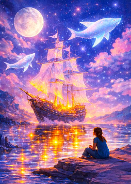 Dreamy Celestial Voyage