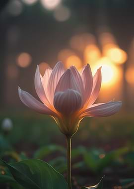 Lotus Flower at Sunrise
