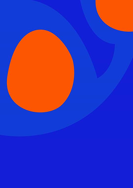 Abstract Blue and Orange