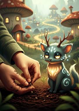 Magical creature and planting seeds