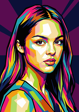 Pop Art Portrait of Olivia Rodrigo