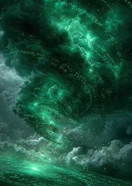 Mystical Green Energy Vortex