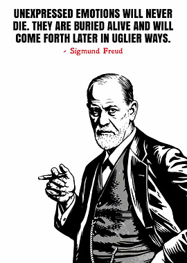 Sigmund Freud Quote on Unexpressed Emotions