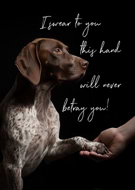 German Shorthaired Pointer Paw Promise