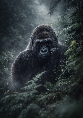 Gorilla in the mist