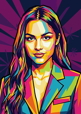 Pop Art Portrait of Olivia Rodrigo