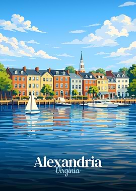 Alexandria Virginia Waterfront Scene