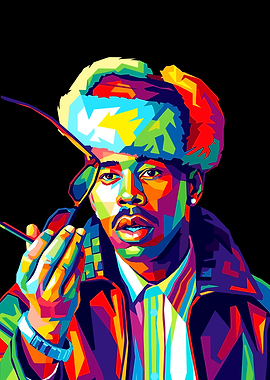 Colorful Portrait of Tyler, The Creator