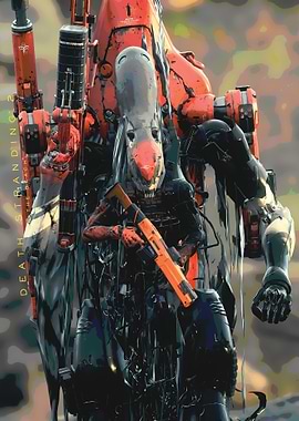 Death Stranding 2 Character with Weapon