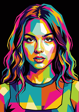 Colorful Pop Art Portrait