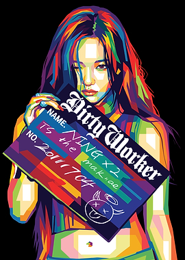 Nining Pop Art Portrait of a Woman