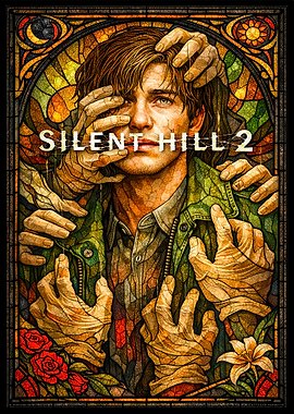 Silent Hill 2 Stained Glass Art