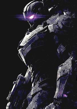 Futuristic Robot Warrior