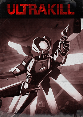 Ultrakill Game Brown Poster