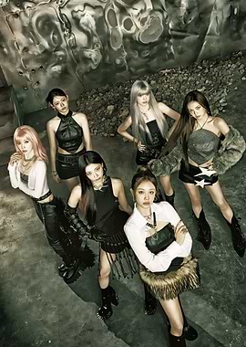 Six K-Pop Idols Posing in Dark Fashion