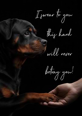 Rottweiler Paw Promise