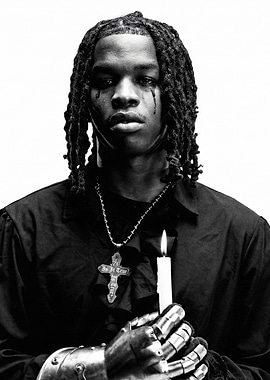 Zukenee in Black with Candle and Cross