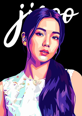 Jisoo Pop Art Portrait