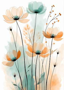 Watercolor Floral Art