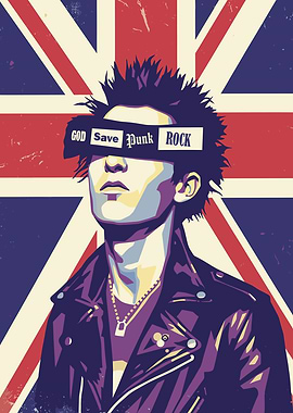 Punk Rocker Against Union Jack