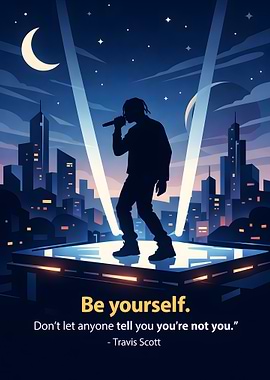 Travis Scott performing on stage