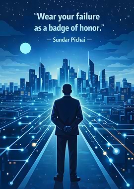 Man in suit facing futuristic city