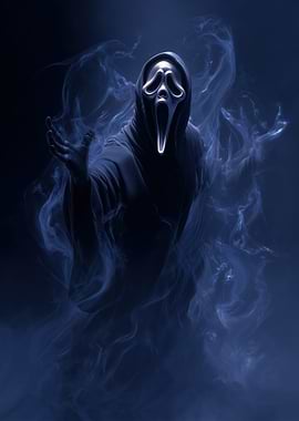 Ghostface in Blue Smoke